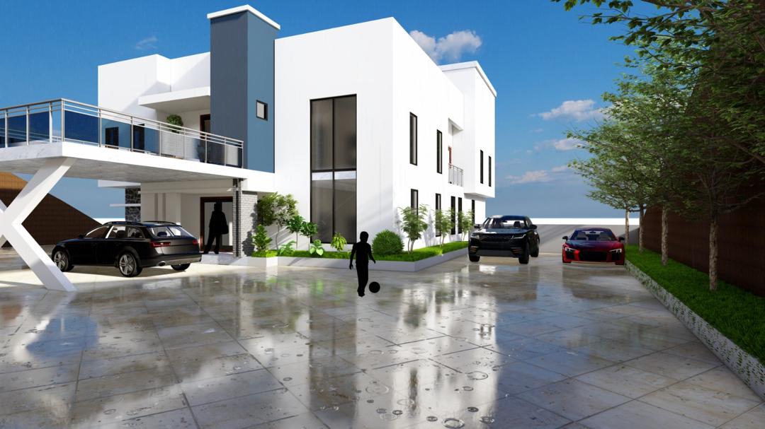 7 Bedrooms Luxury Duplex Residential House Plan 